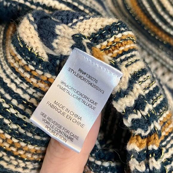 DR2 Puff Sleeve Striped Cardigan - Picture 8 of 11